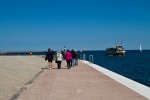 Neue Promenade auf der Mittelmole in Warnemünde