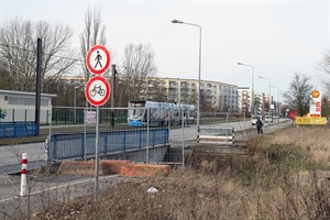 Die Geh- und Radwegbrücke zwischen Lütten Klein und Evershagen wird ab dem 13. März 2017 erneuert