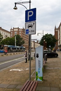 Ladestation für Elektroautos in der Langen Straße