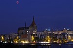 Blutmond über der Marienkirche - Mondfinsternis 2018 in Rostock