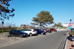 Bereits jetzt - außerhalb der Saison - reichen die Behindertenparkplätze in der Seestraße Warnemünde kaum aus