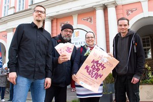 Thomas Fanter, Matthias Siems, Anke Brauer und Andreas Schwarz haben die Nacht der Kulturen 2019 vorbereitet.