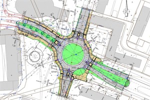 Umbau zum Kreisverkehr in Reutershagen beginnt am Montag (Skizze: Amt für Verkehrsanlagen)