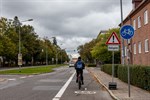 Neuer Radfahrstreifen in der Ulrich-von-Hutten-Straße