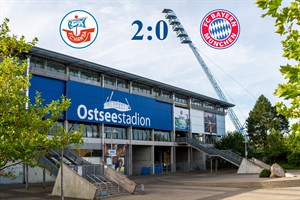 Hansa Rostock besiegt Bayern München II mit 2:0 (Symbolfoto: Archiv)