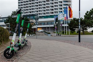 E-Scooter von Lime in Rostock-Warnemünde