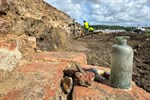 Archäologen untersuchen Baustelle für neues Volkstheater