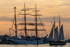 Segelschulschiff „Gorch Fock“ während der Hanse Sail in Warnemünde (Foto: Archiv)