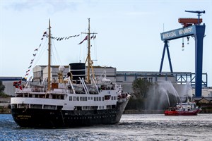 Nordstjernen - Erstanlauf in Warnemünde