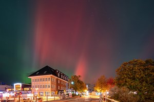 Polarlicht in Warnemünde (Canon RP, 16mm, F3.2, ISO-800, 5 Sek.)