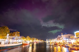 Polarlicht in Warnemünde (Osmo Pocket 3, 20mm KB, F2.0, ISO-1600, 1.5 Sek.)